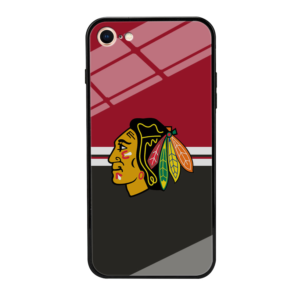 Hockey Chicago Blackhawks NHL 001 iPhone 7 Case-Phone Case-Tempered Glass Case-Altracase