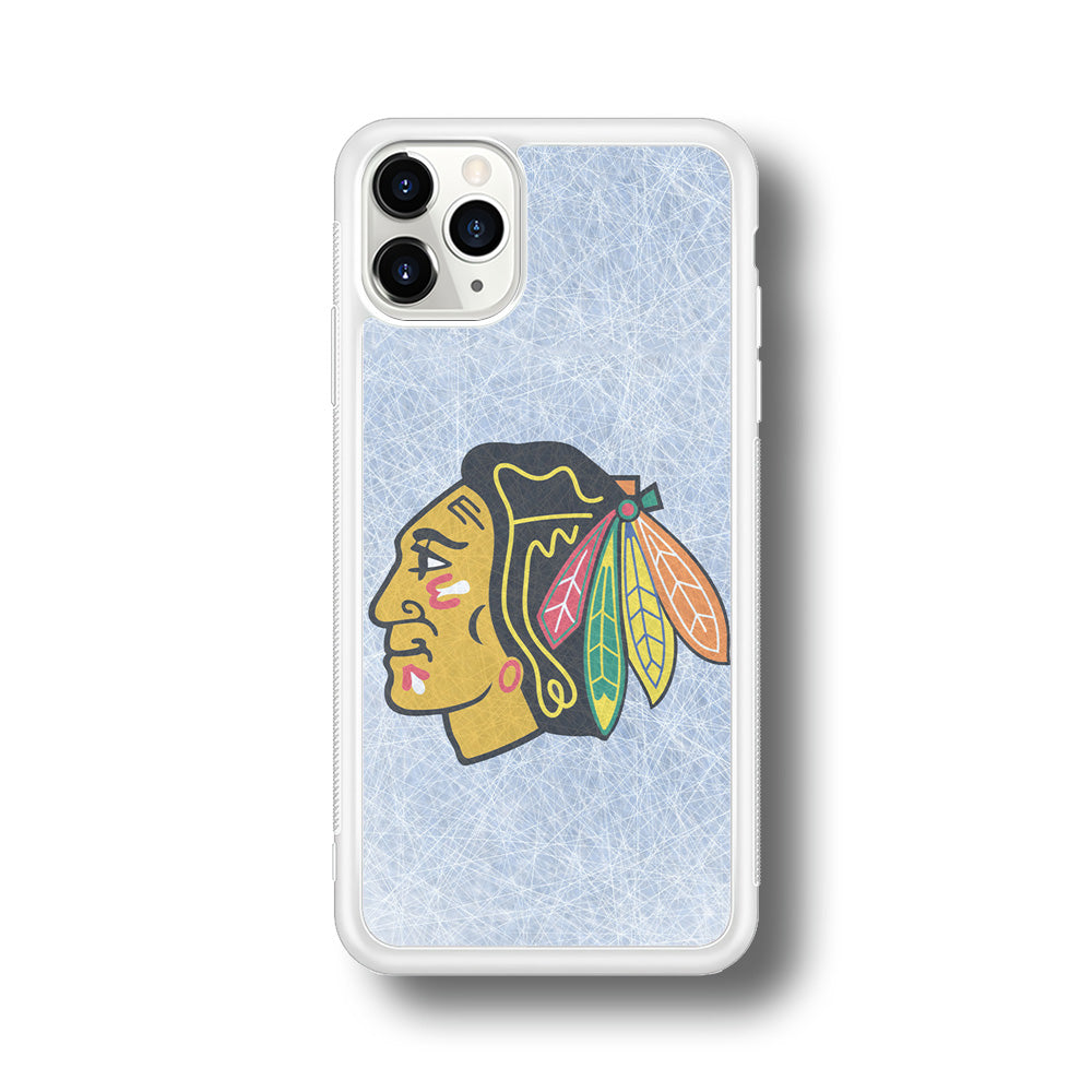 Hockey Chicago Blackhawks NHL 002 iPhone 11 Pro Case-Phone Case-Rubber White (2D Case)-Altracase