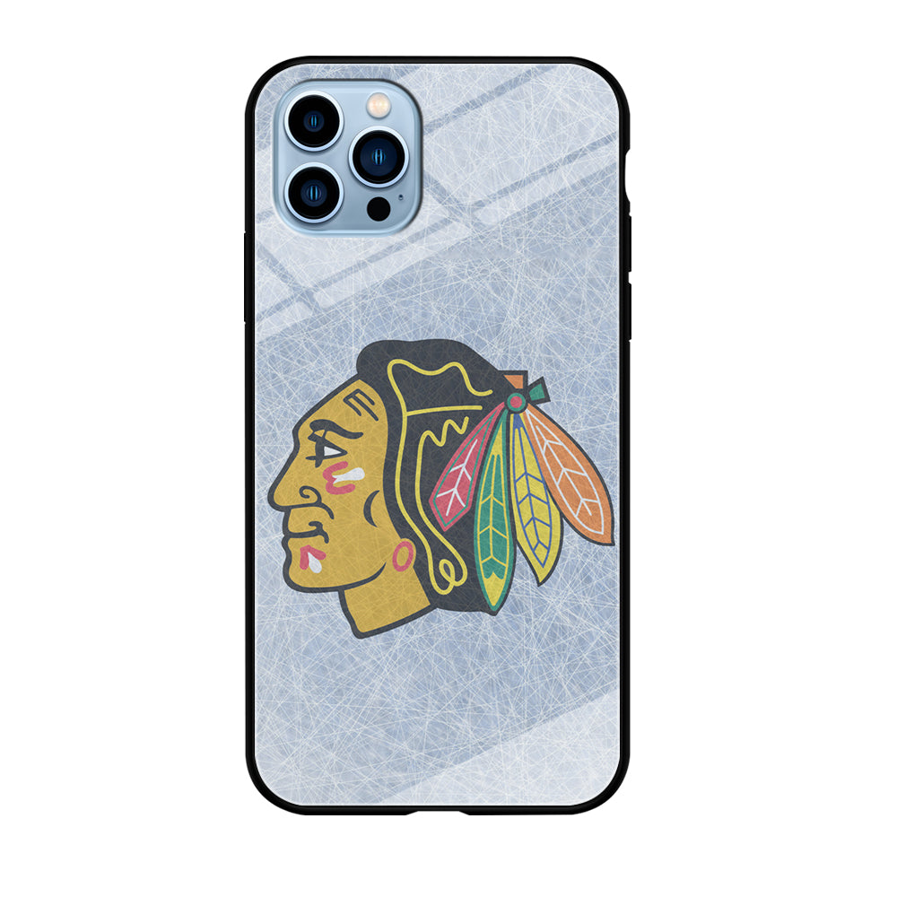 Hockey Chicago Blackhawks NHL 002 iPhone 12 Pro Max Case-Phone Case-Tempered Glass Case-Altracase