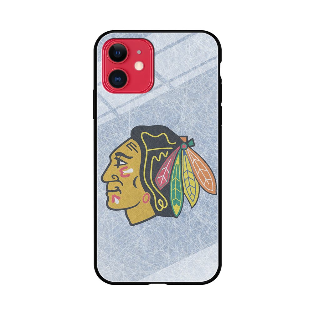 Hockey Chicago Blackhawks NHL 002 iPhone 11 Case-Phone Case-Tempered Glass Case-Altracase