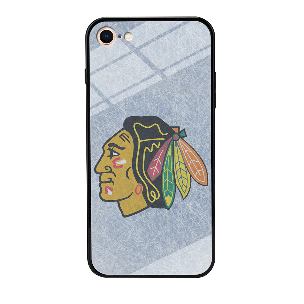 Hockey Chicago Blackhawks NHL 002 iPhone 7 Case-Phone Case-Tempered Glass Case-Altracase