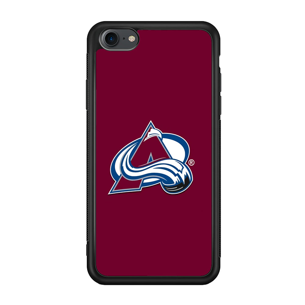Hockey Colorado Avalanche NHL 001 iPhone 7 Case-Phone Case-Rubber Black (2D Case)-Altracase