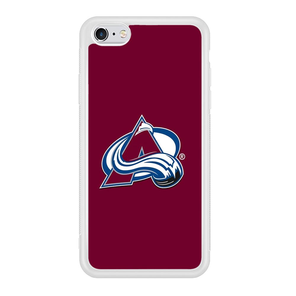 Hockey Colorado Avalanche NHL 001 iPhone 6 | 6s Case-Phone Case-Rubber White (2D Case)-Altracase