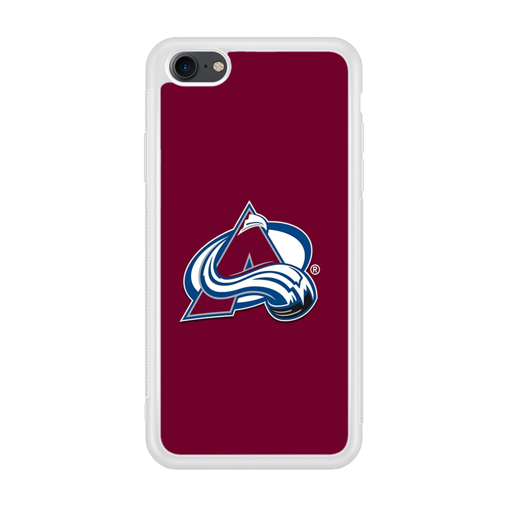 Hockey Colorado Avalanche NHL 001 iPhone 7 Case-Phone Case-Rubber White (2D Case)-Altracase