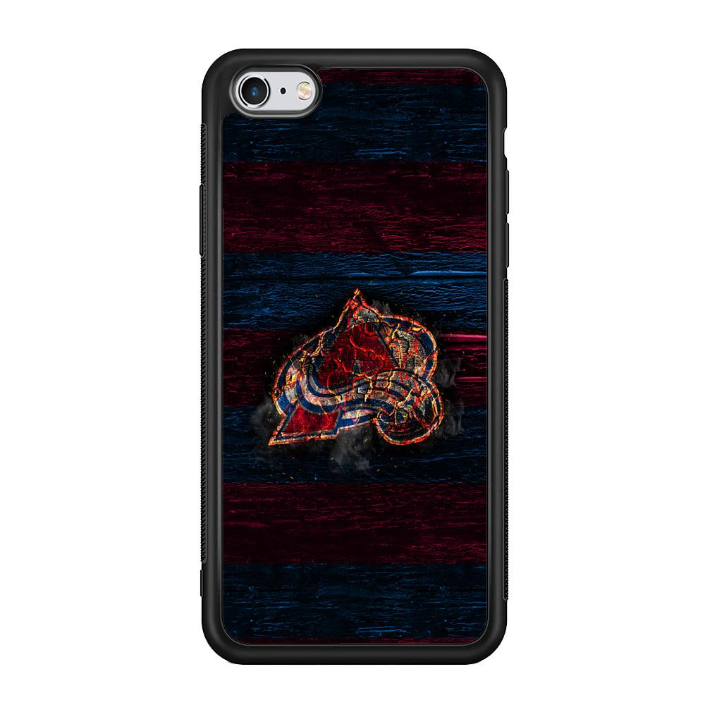 Hockey Colorado Avalanche NHL 002 iPhone 6 | 6s Case-Phone Case-Rubber Black (2D Case)-Altracase