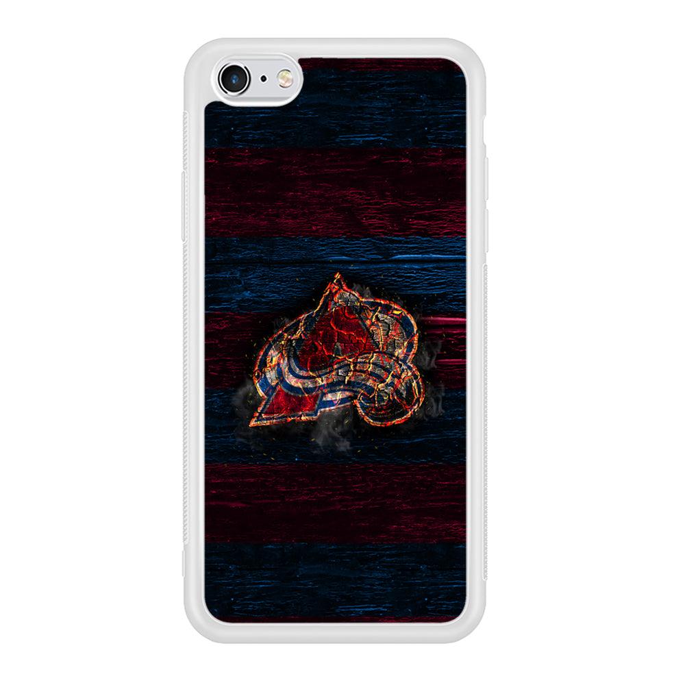 Hockey Colorado Avalanche NHL 002 iPhone 6 | 6s Case-Phone Case-Rubber White (2D Case)-Altracase