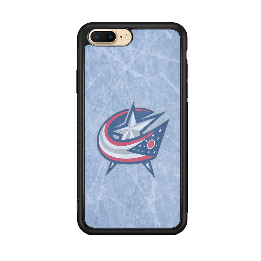 Hockey Columbus Blue Jackets NHL 001 iPhone 8 Plus Case-Phone Case-Rubber Black (2D Case)-Altracase