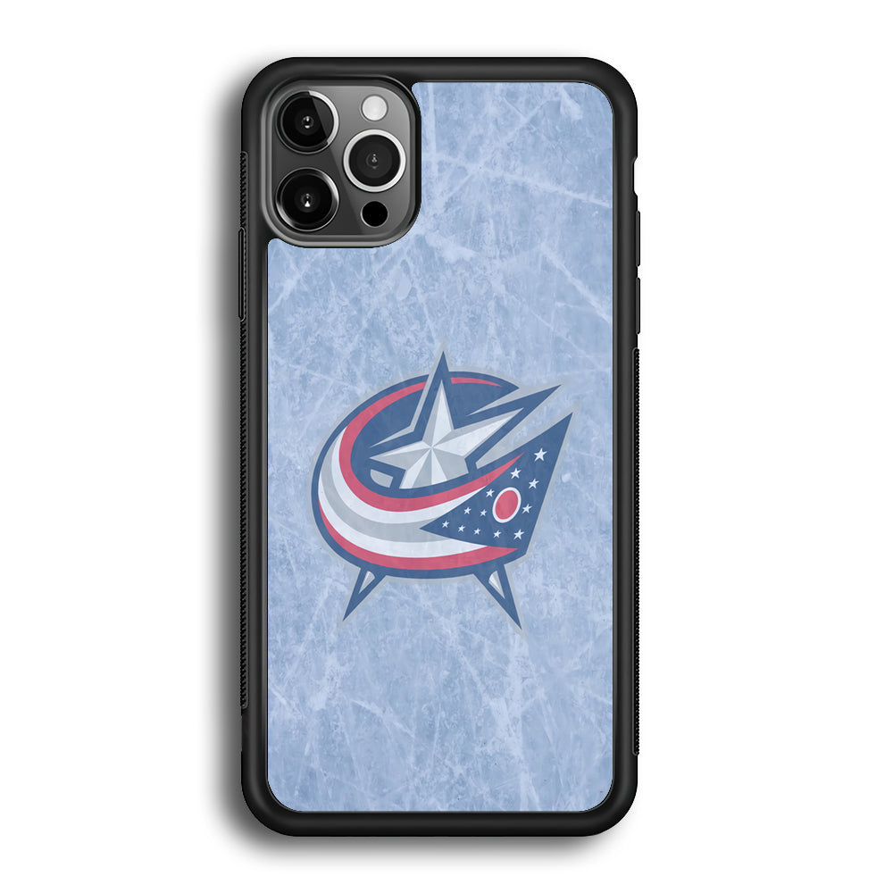 Hockey Columbus Blue Jackets NHL 001 iPhone 12 Pro Max Case-Phone Case-Rubber Black (2D Case)-Altracase