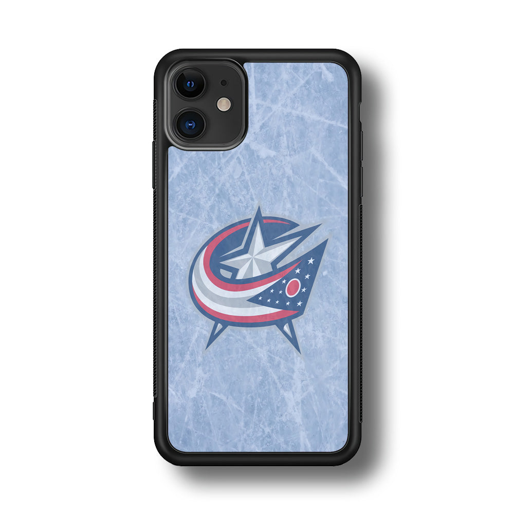 Hockey Columbus Blue Jackets NHL 001 iPhone 11 Case-Phone Case-Rubber Black (2D Case)-Altracase