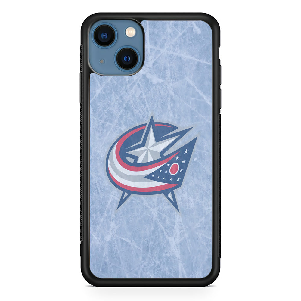 Hockey Columbus Blue Jackets NHL 001 iPhone 13 Mini Case-Phone Case-Rubber Black (2D Case)-Altracase