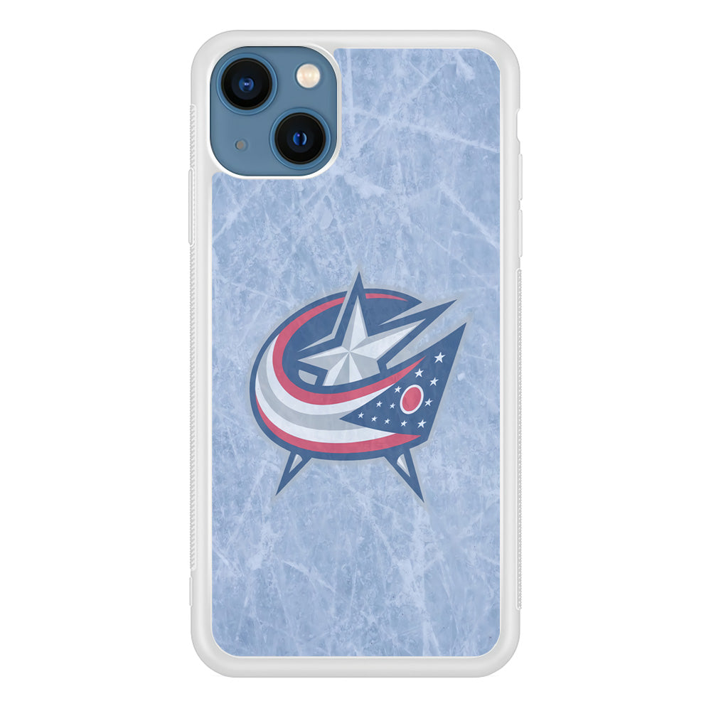 Hockey Columbus Blue Jackets NHL 001 iPhone 13 Mini Case-Phone Case-Rubber White (2D Case)-Altracase