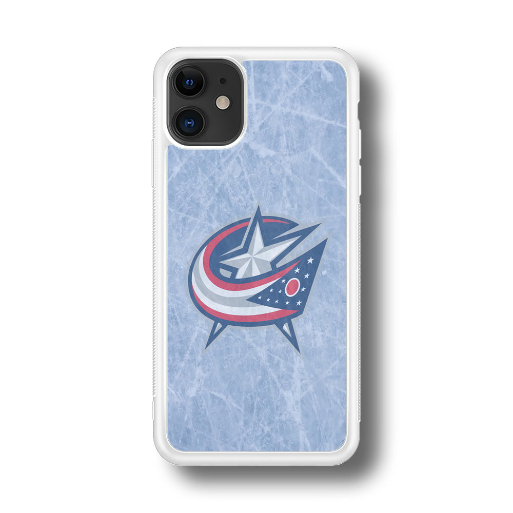 Hockey Columbus Blue Jackets NHL 001 iPhone 11 Case-Phone Case-Rubber White (2D Case)-Altracase