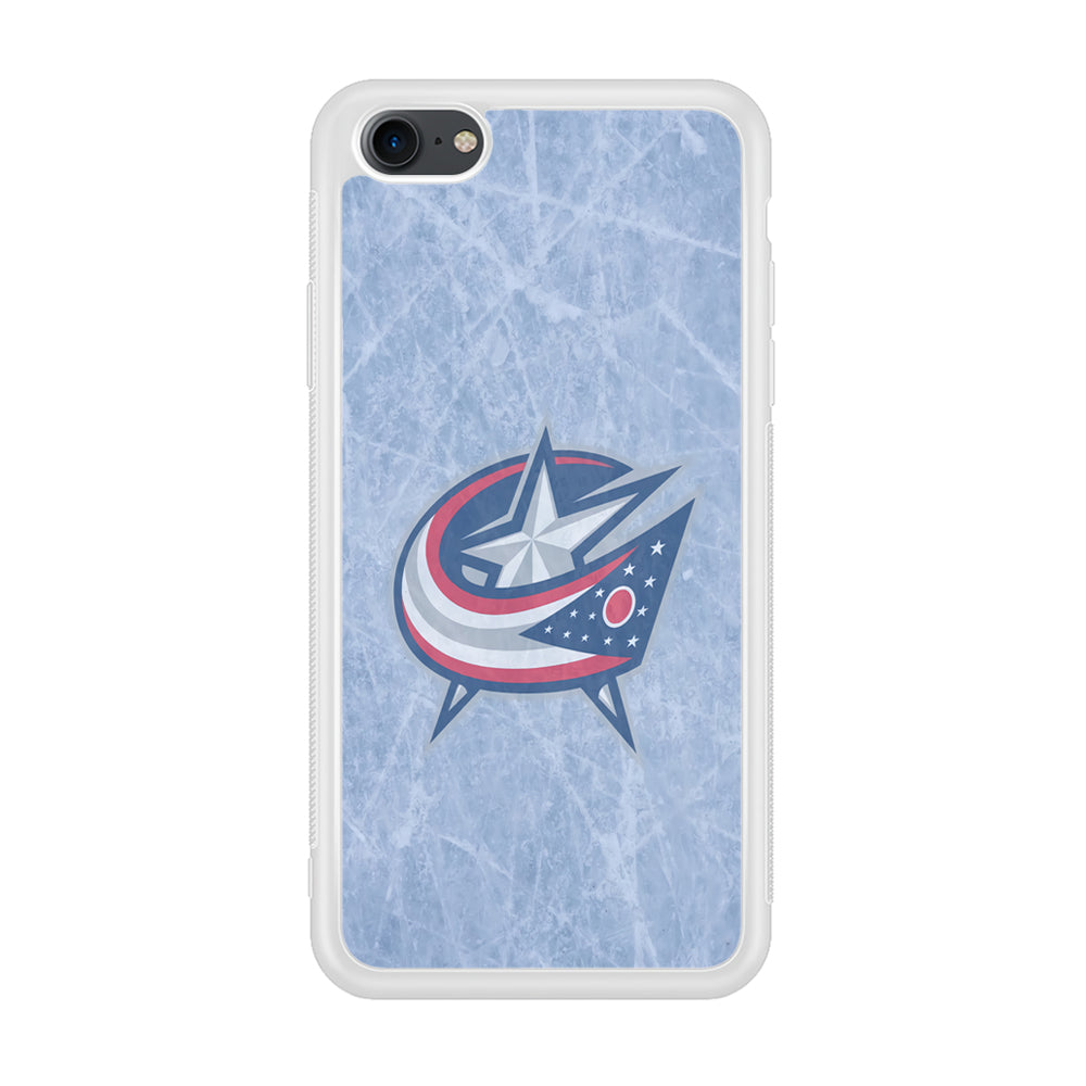 Hockey Columbus Blue Jackets NHL 001 iPhone 7 Case-Phone Case-Rubber White (2D Case)-Altracase
