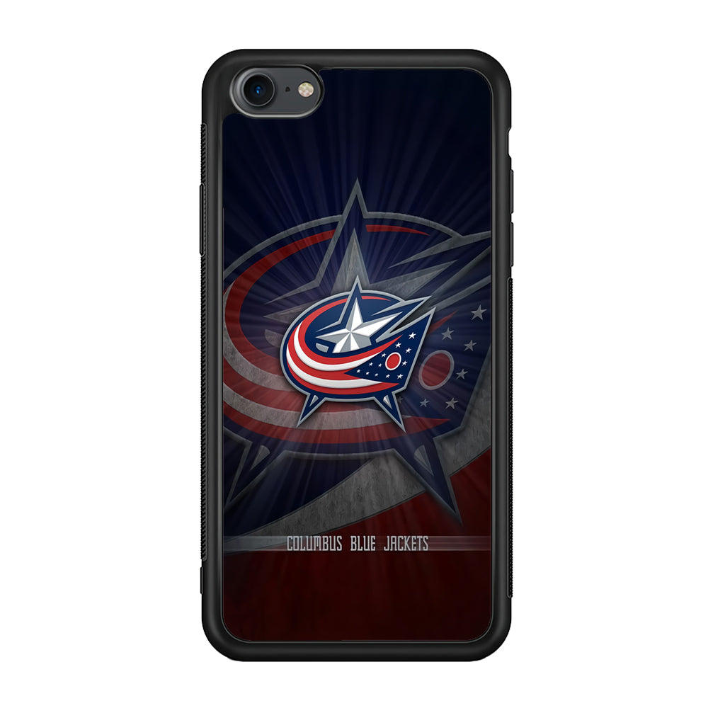 Hockey Columbus Blue Jackets NHL 002 iPhone 7 Case-Phone Case-Rubber Black (2D Case)-Altracase