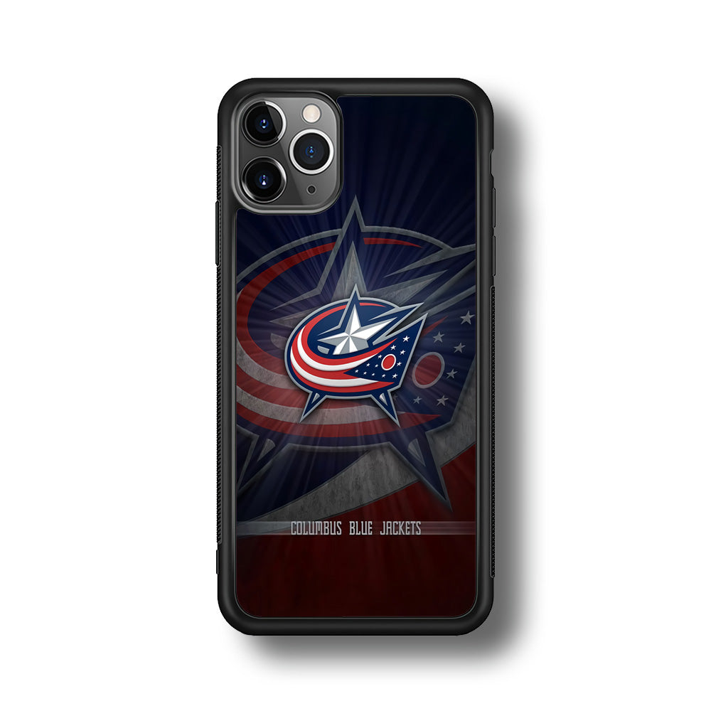 Hockey Columbus Blue Jackets NHL 002 iPhone 11 Pro Case-Phone Case-Rubber Black (2D Case)-Altracase