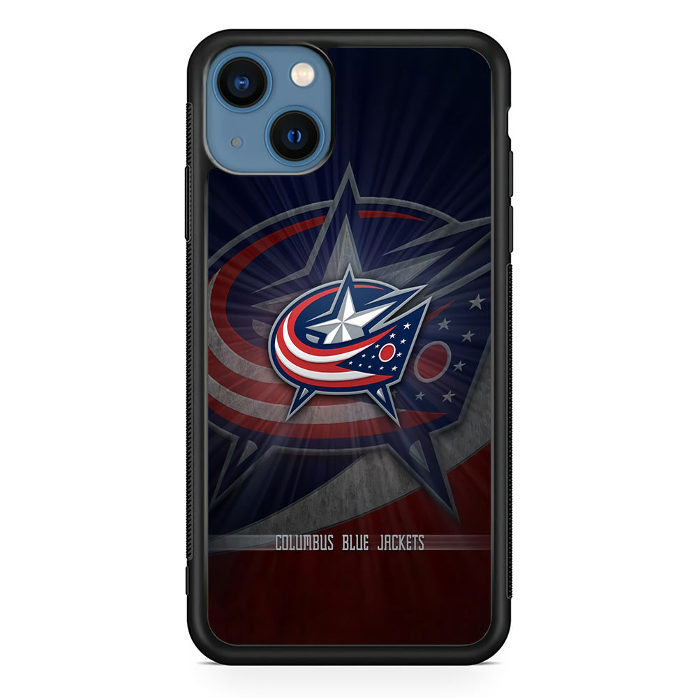 Hockey Columbus Blue Jackets NHL 002 iPhone 13 Mini Case-Phone Case-Rubber Black (2D Case)-Altracase