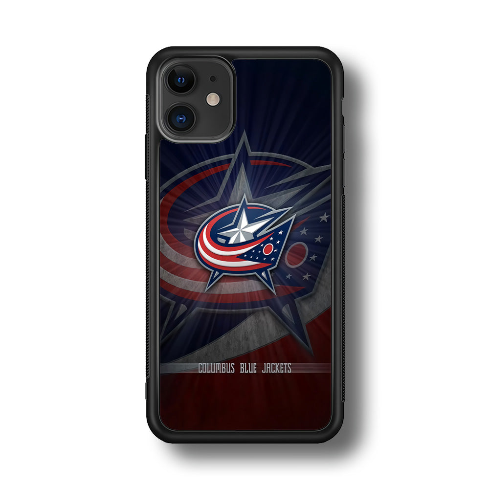 Hockey Columbus Blue Jackets NHL 002 iPhone 11 Case-Phone Case-Rubber Black (2D Case)-Altracase