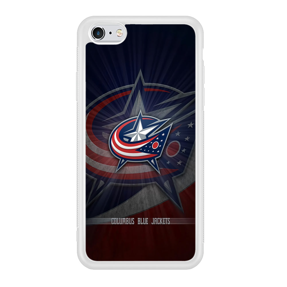 Hockey Columbus Blue Jackets NHL 002 iPhone 6 Plus | 6s Plus Case-Phone Case-Rubber White (2D Case)-Altracase