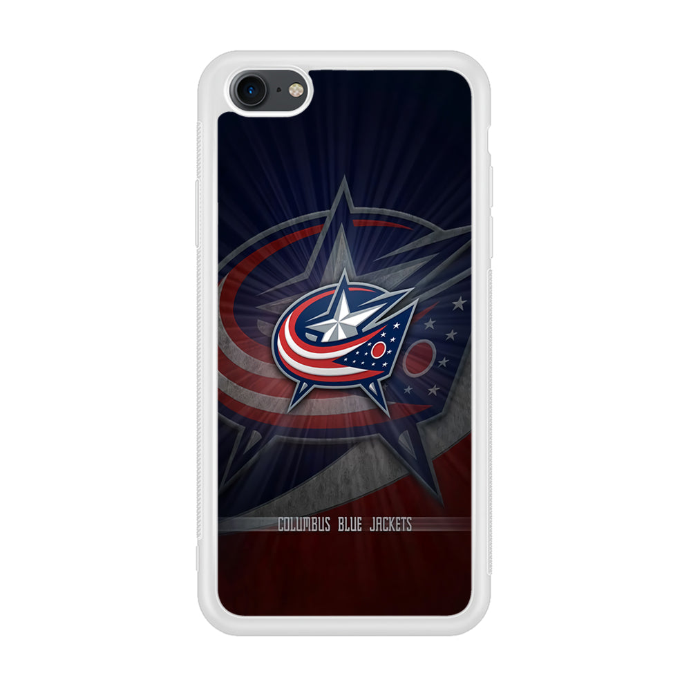 Hockey Columbus Blue Jackets NHL 002 iPhone 7 Case-Phone Case-Rubber White (2D Case)-Altracase