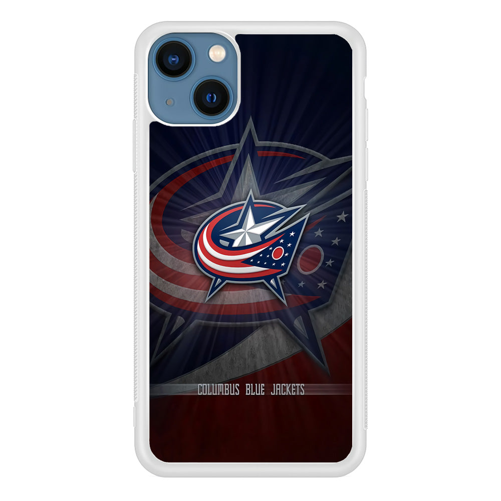Hockey Columbus Blue Jackets NHL 002 iPhone 13 Mini Case-Phone Case-Rubber White (2D Case)-Altracase