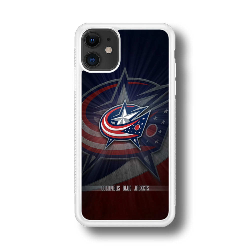 Hockey Columbus Blue Jackets NHL 002 iPhone 11 Case-Phone Case-Rubber White (2D Case)-Altracase