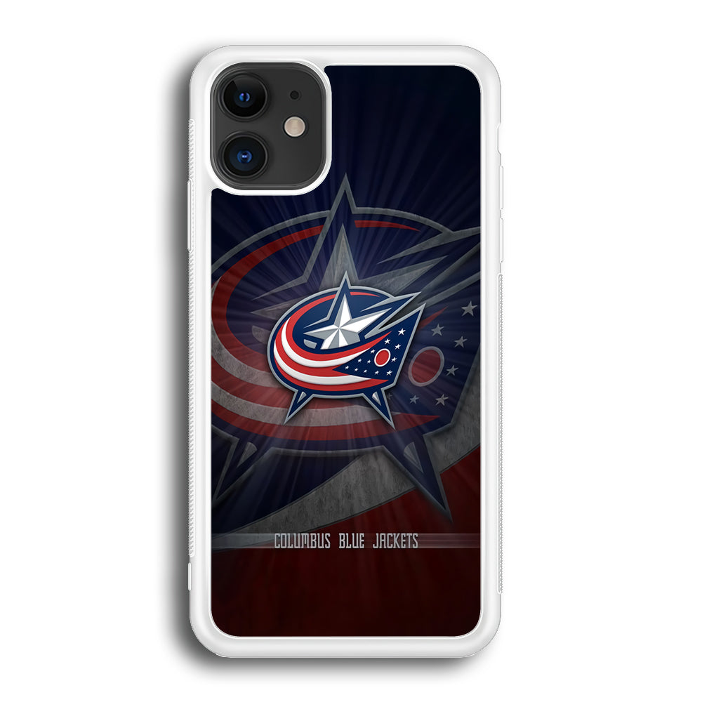 Hockey Columbus Blue Jackets NHL 002 iPhone 12 Case-Phone Case-Rubber White (2D Case)-Altracase