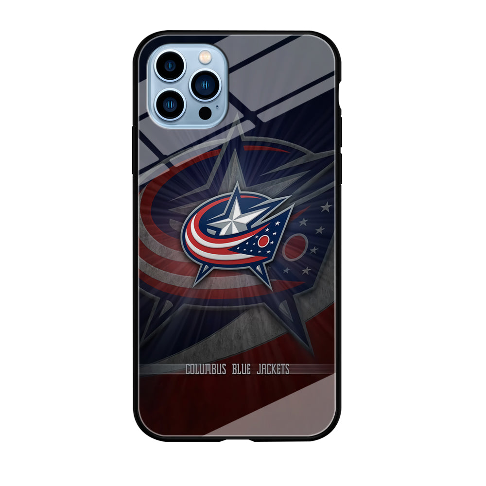 Hockey Columbus Blue Jackets NHL 002 iPhone 12 Pro Max Case-Phone Case-Tempered Glass Case-Altracase