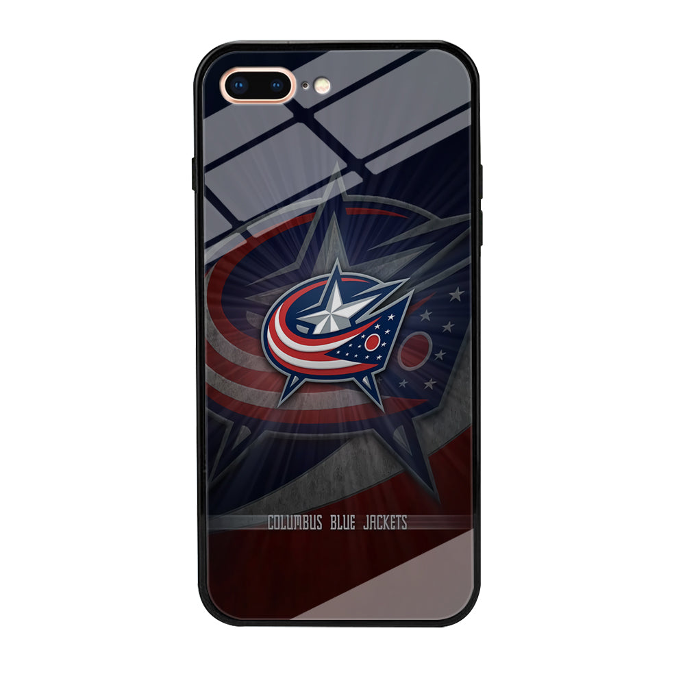 Hockey Columbus Blue Jackets NHL 002 iPhone 8 Plus Case-Phone Case-Tempered Glass Case-Altracase