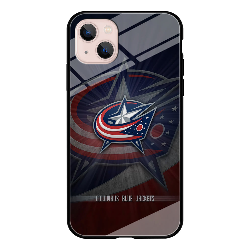 Hockey Columbus Blue Jackets NHL 002 iPhone 13 Mini Case-Phone Case-Tempered Glass Case-Altracase