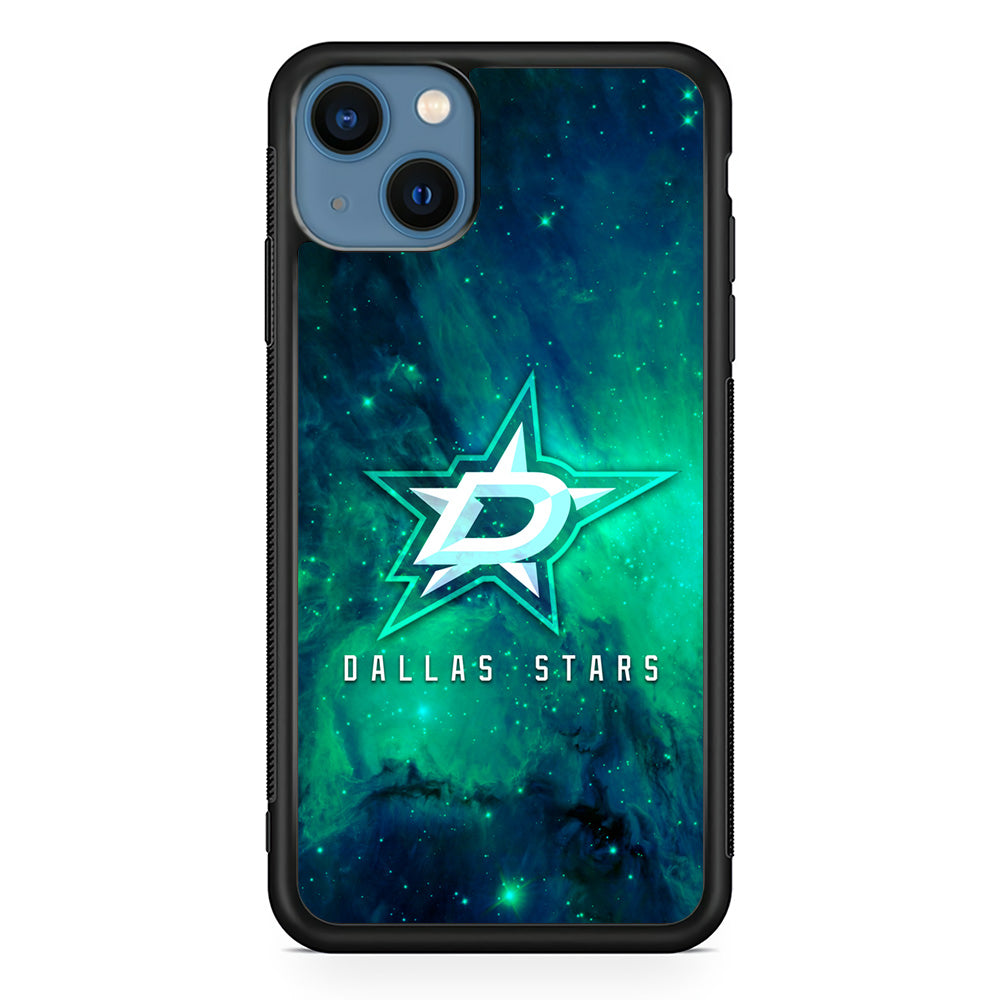 Hockey Dallas Stars NHL 001 iPhone 13 Mini Case-Phone Case-Rubber Black (2D Case)-Altracase