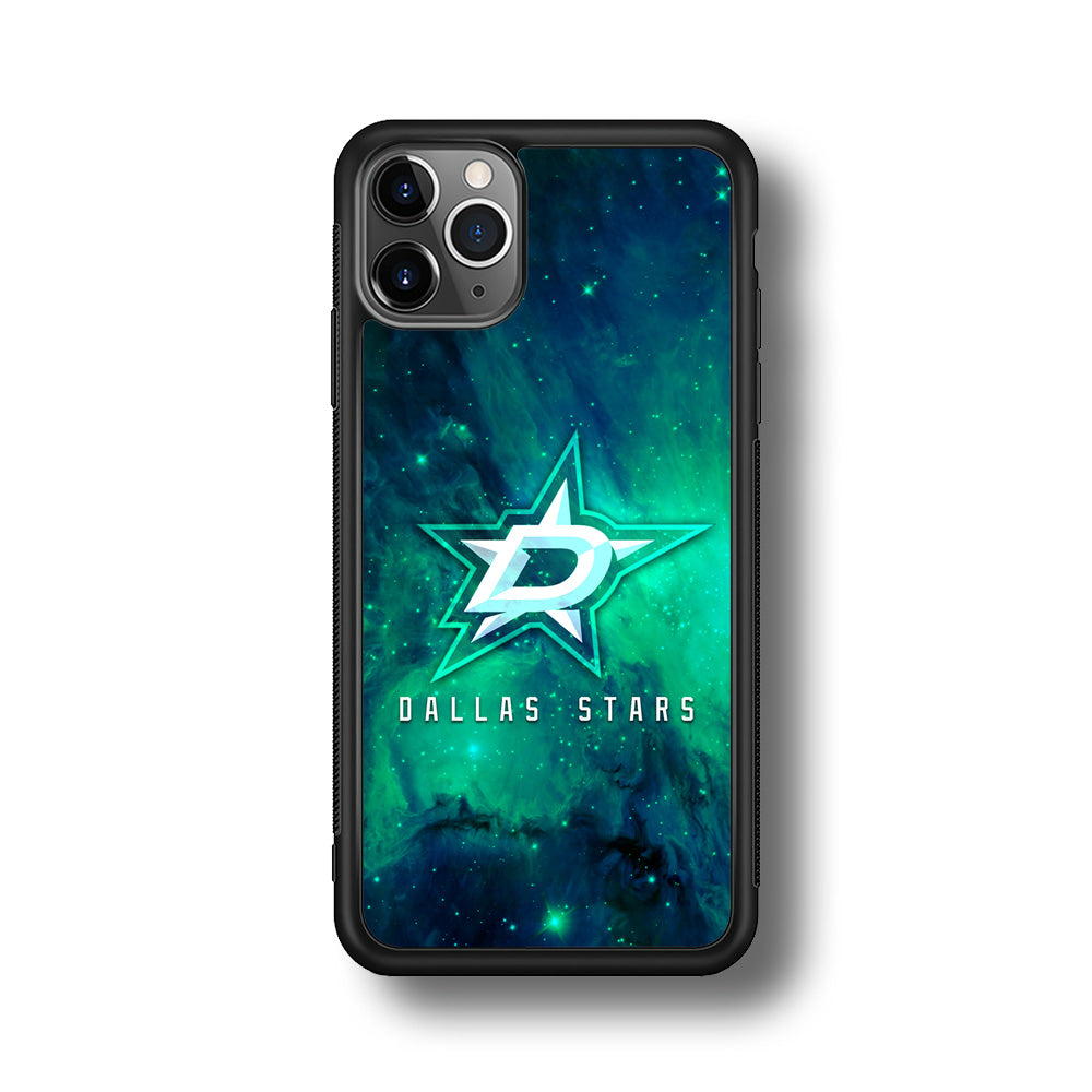 Hockey Dallas Stars NHL 001 iPhone 11 Pro Max Case-Phone Case-Rubber Black (2D Case)-Altracase