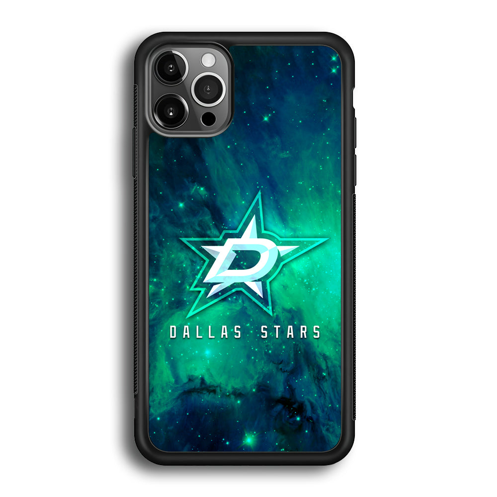 Hockey Dallas Stars NHL 001 iPhone 12 Pro Max Case-Phone Case-Rubber Black (2D Case)-Altracase
