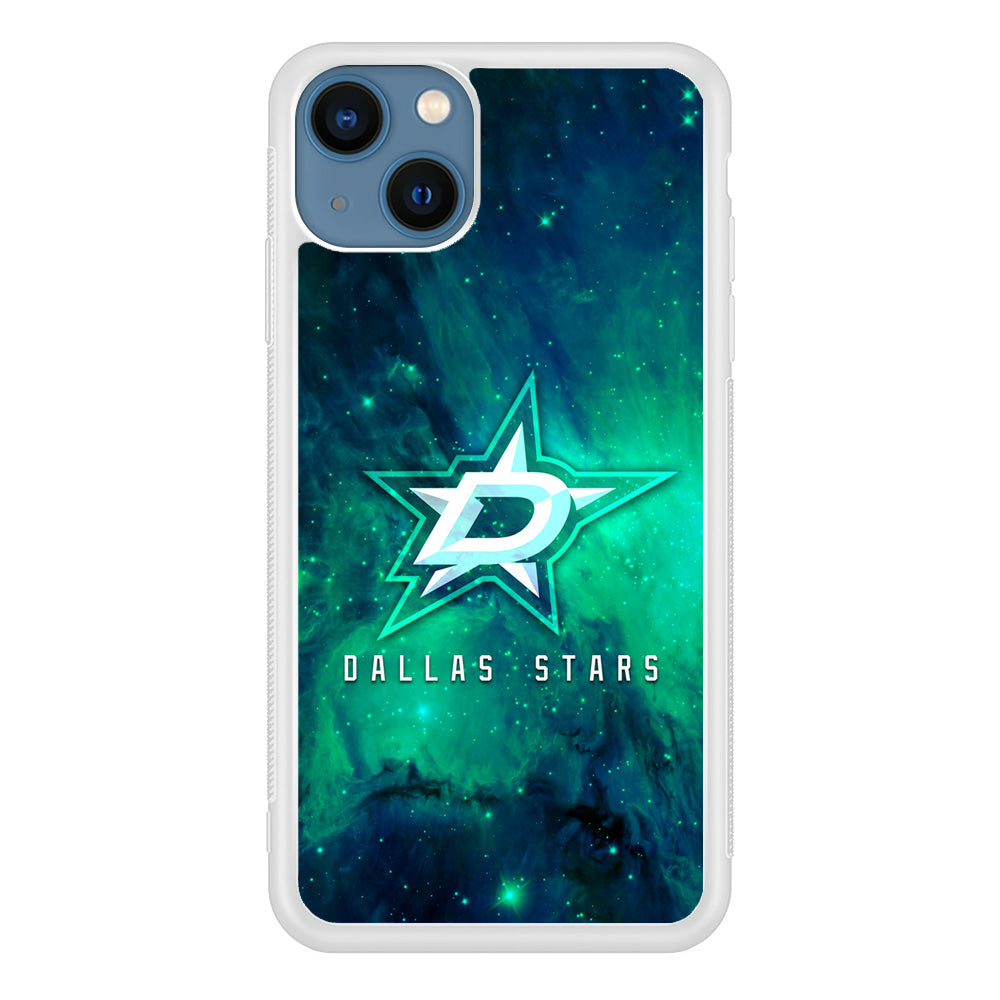 Hockey Dallas Stars NHL 001 iPhone 13 Mini Case-Phone Case-Rubber White (2D Case)-Altracase