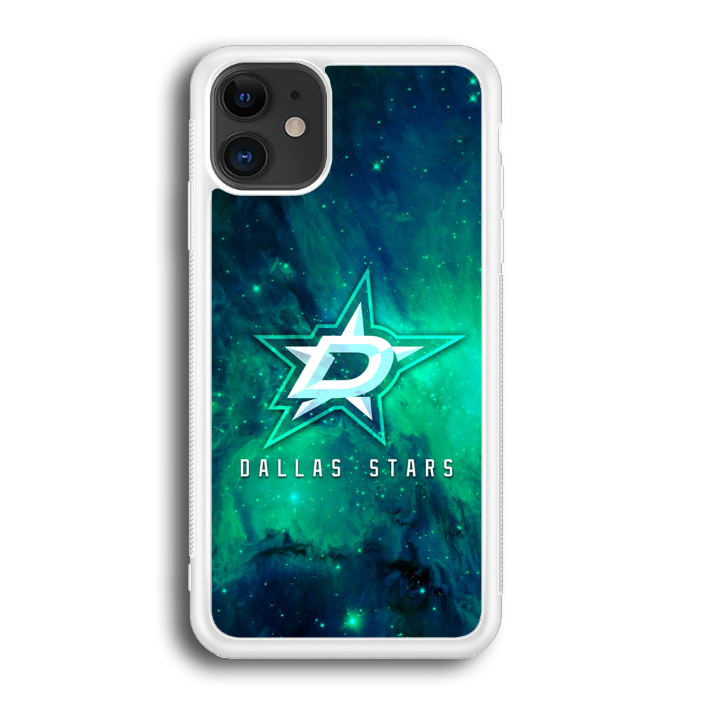 Hockey Dallas Stars NHL 001 iPhone 12 Mini Case-Phone Case-Rubber White (2D Case)-Altracase