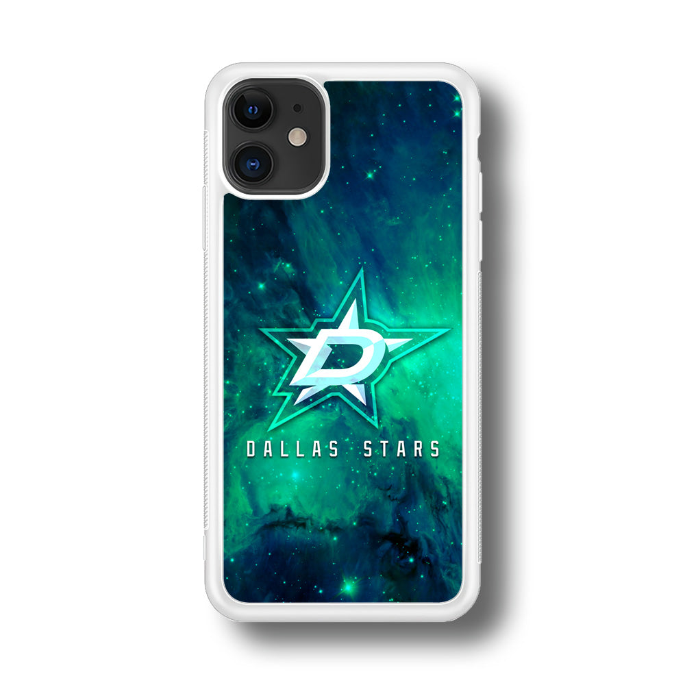 Hockey Dallas Stars NHL 001 iPhone 11 Case-Phone Case-Rubber White (2D Case)-Altracase
