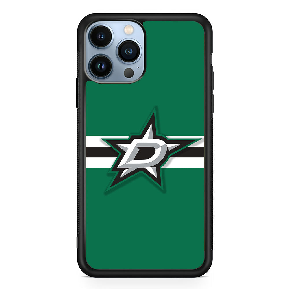 Hockey Dallas Stars NHL 002 iPhone 13 Pro Case-Phone Case-Rubber Black (2D Case)-Altracase