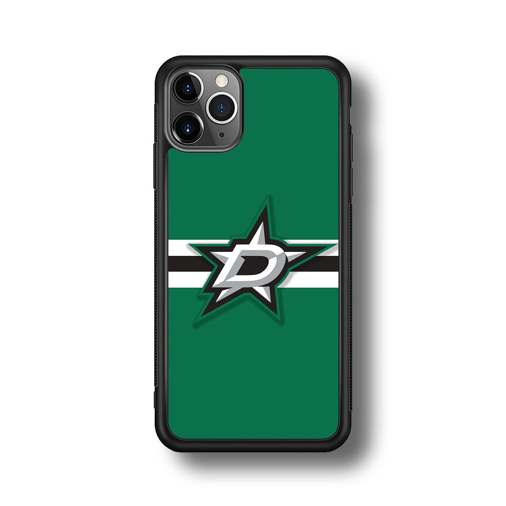Hockey Dallas Stars NHL 002 iPhone 11 Pro Max Case-Phone Case-Rubber Black (2D Case)-Altracase