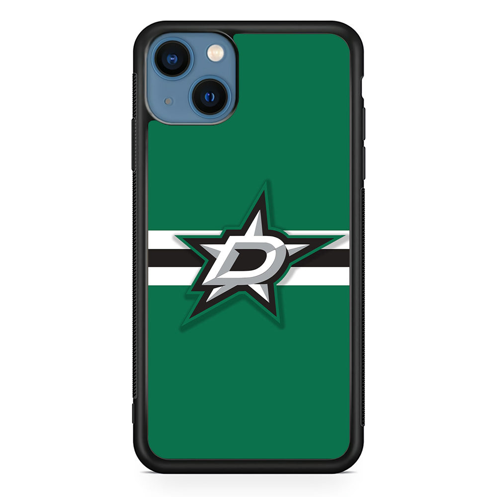 Hockey Dallas Stars NHL 002 iPhone 13 Mini Case-Phone Case-Rubber Black (2D Case)-Altracase