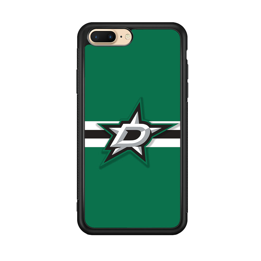 Hockey Dallas Stars NHL 002 iPhone 8 Plus Case-Phone Case-Rubber Black (2D Case)-Altracase