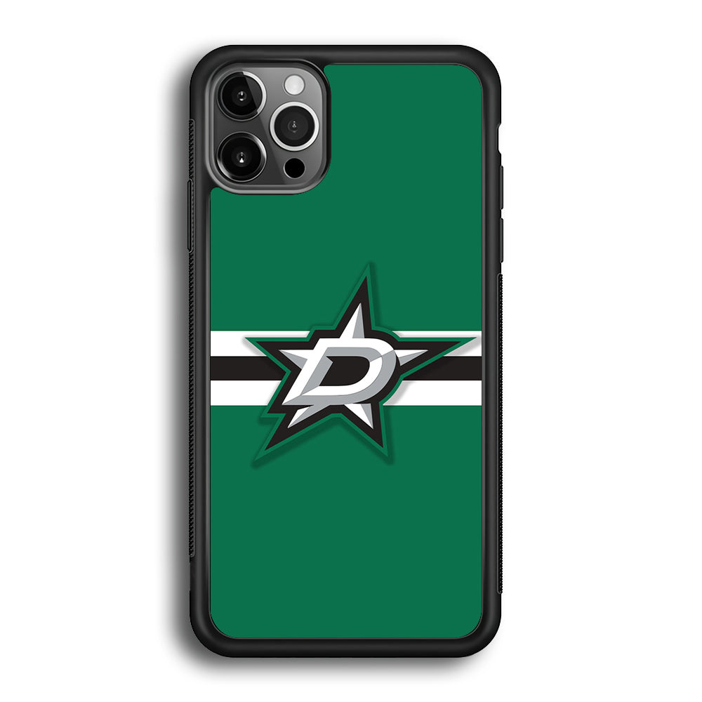Hockey Dallas Stars NHL 002 iPhone 12 Pro Max Case-Phone Case-Rubber Black (2D Case)-Altracase