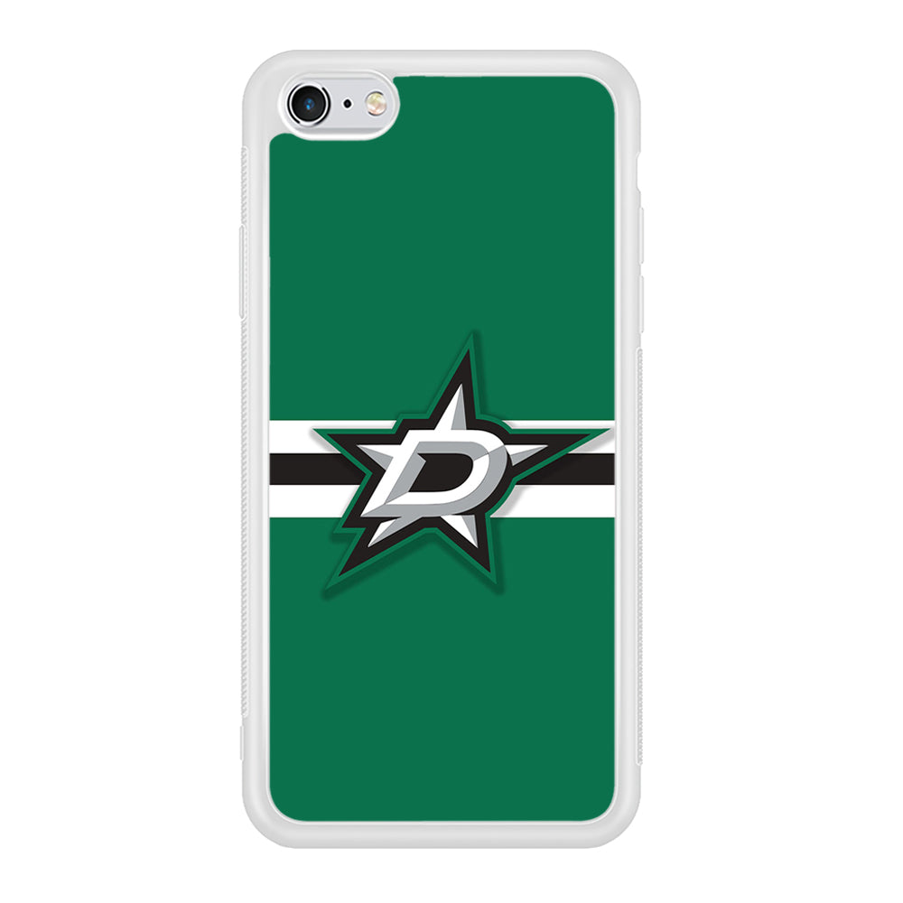 Hockey Dallas Stars NHL 002 iPhone 6 Plus | 6s Plus Case-Phone Case-Rubber White (2D Case)-Altracase