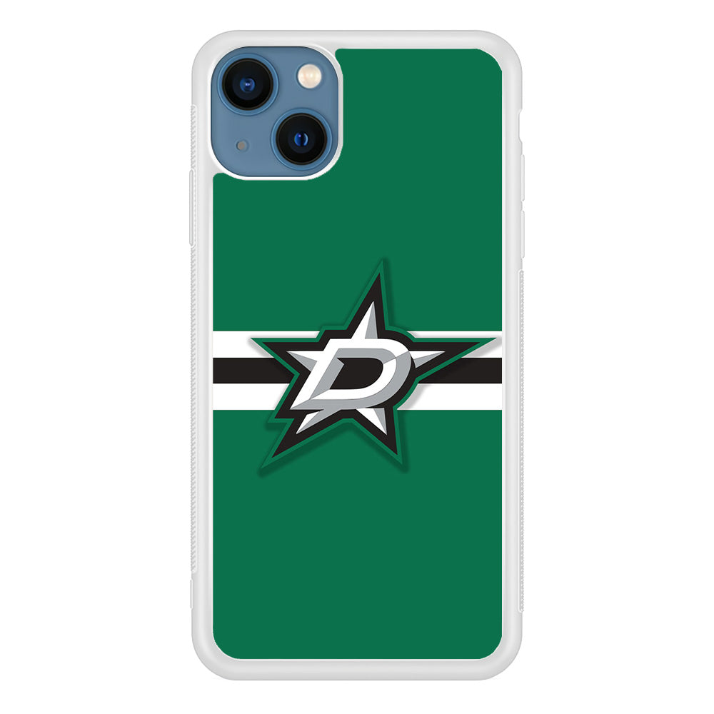 Hockey Dallas Stars NHL 002 iPhone 13 Mini Case-Phone Case-Rubber White (2D Case)-Altracase