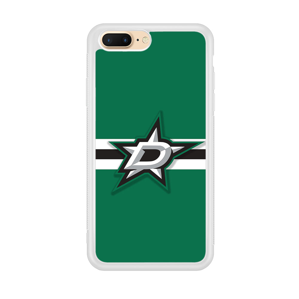 Hockey Dallas Stars NHL 002 iPhone 8 Plus Case-Phone Case-Rubber White (2D Case)-Altracase