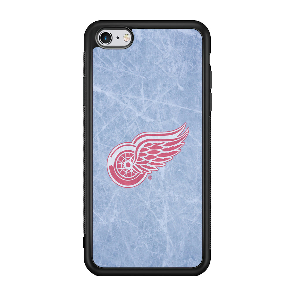 Hockey Detroit Red Wings NHL 001 iPhone 6 Plus | 6s Plus Case-Phone Case-Rubber Black (2D Case)-Altracase