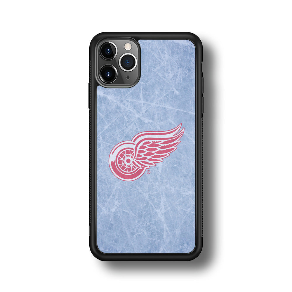 Hockey Detroit Red Wings NHL 001 iPhone 11 Pro Case-Phone Case-Rubber Black (2D Case)-Altracase
