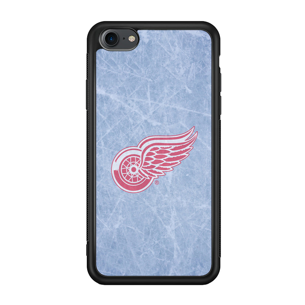 Hockey Detroit Red Wings NHL 001 iPhone 7 Case-Phone Case-Rubber Black (2D Case)-Altracase