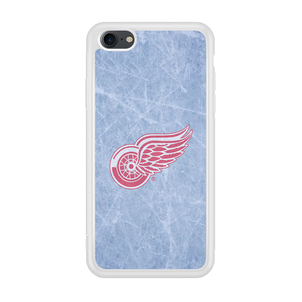 Hockey Detroit Red Wings NHL 001 iPhone 7 Case-Phone Case-Rubber White (2D Case)-Altracase