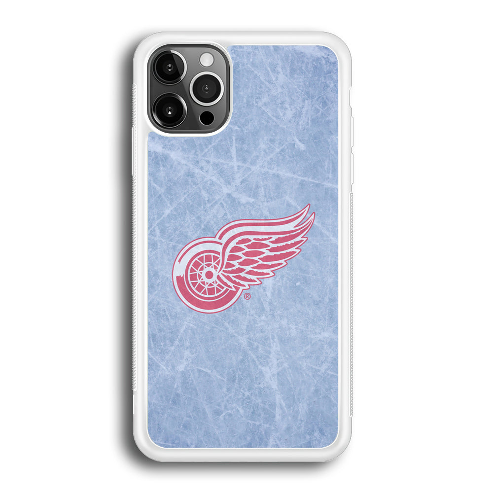 Hockey Detroit Red Wings NHL 001 iPhone 12 Pro Max Case-Phone Case-Rubber White (2D Case)-Altracase