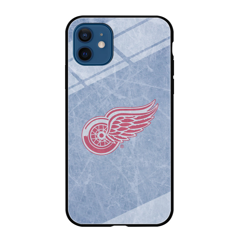 Hockey Detroit Red Wings NHL 001 iPhone 12 Case-Phone Case-Tempered Glass Case-Altracase