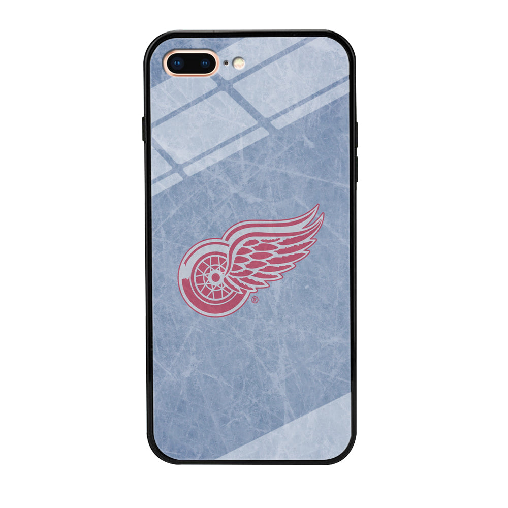 Hockey Detroit Red Wings NHL 001 iPhone 8 Plus Case-Phone Case-Tempered Glass Case-Altracase